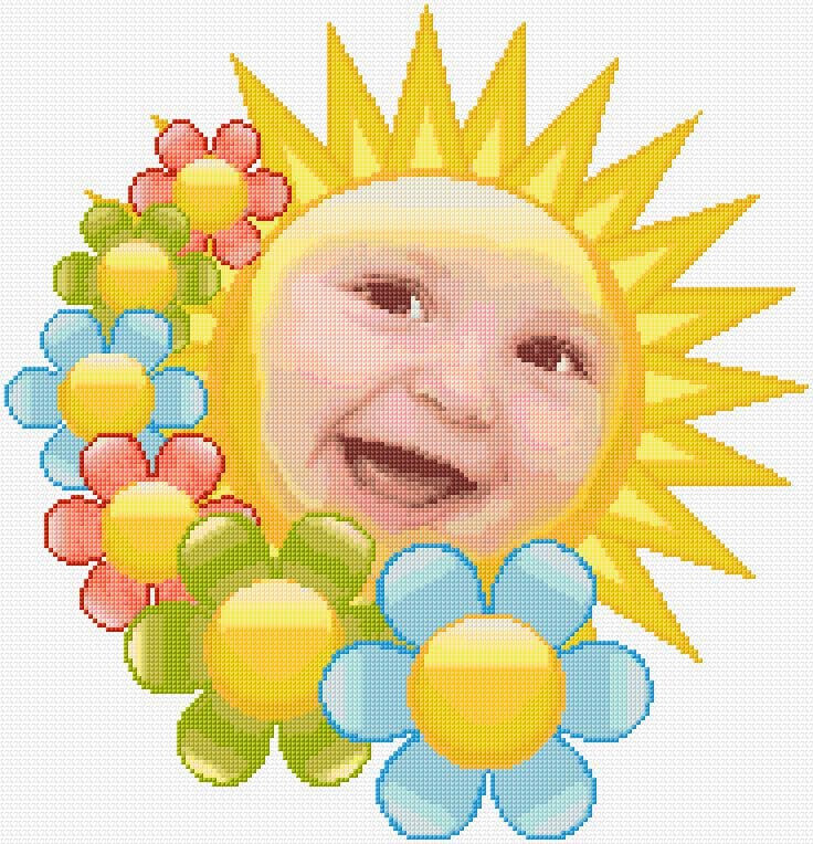 Spring free cross-stitch pattern