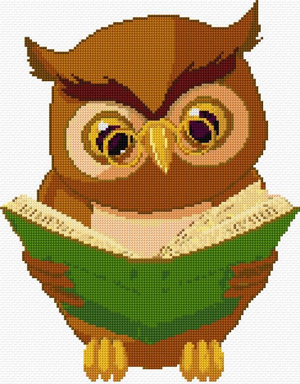 Owl free cross-stitch pattern