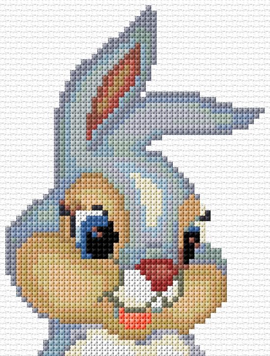 Bunny free cross-stitch pattern