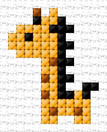 Giraffe free cross-stitch pattern
