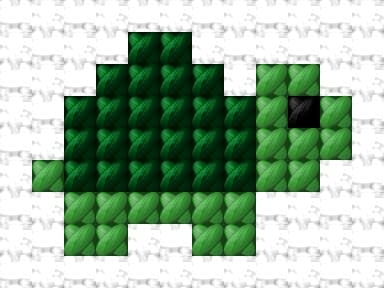 Turtle free cross-stitch pattern