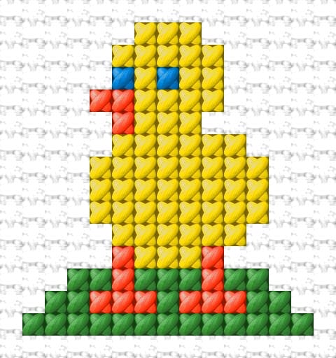 Chick free cross-stitch pattern