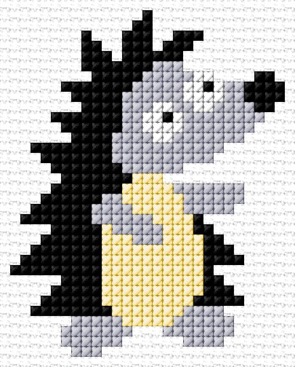 Hedgehog free cross-stitch pattern