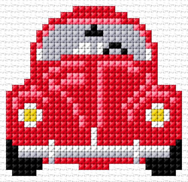 Volkswagen free cross-stitch pattern
