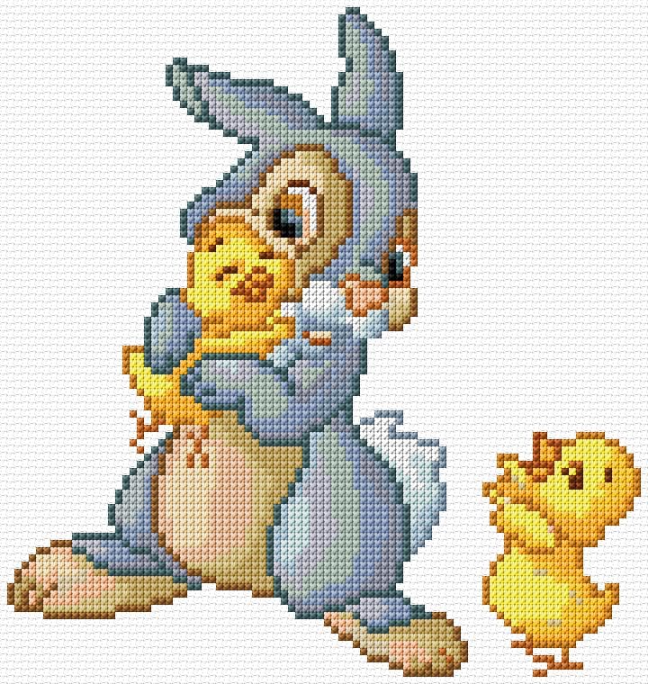 Friends free cross-stitch pattern