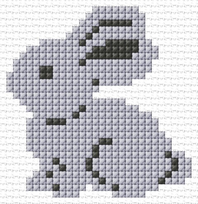 Bunny free cross-stitch pattern