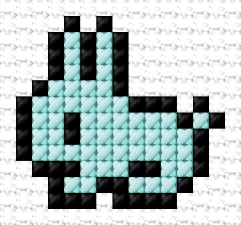 Bunny free cross-stitch pattern