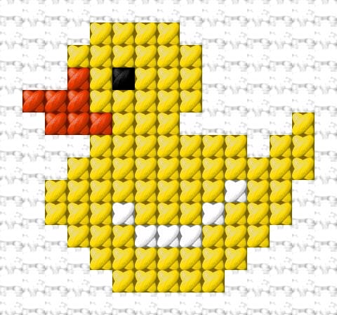 Duckling free cross-stitch pattern