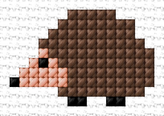 Hedgehog free cross-stitch pattern