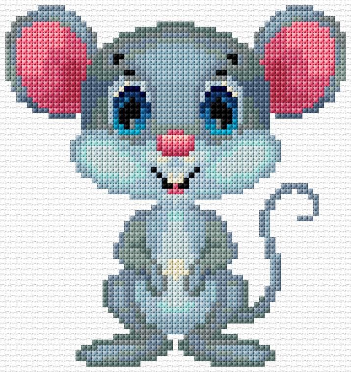 Mouse free cross-stitch pattern