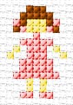 Small Girl free cross-stitch pattern