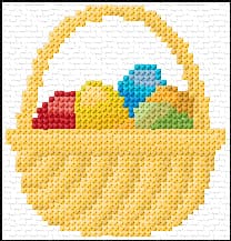 Easter free cross-stitch pattern