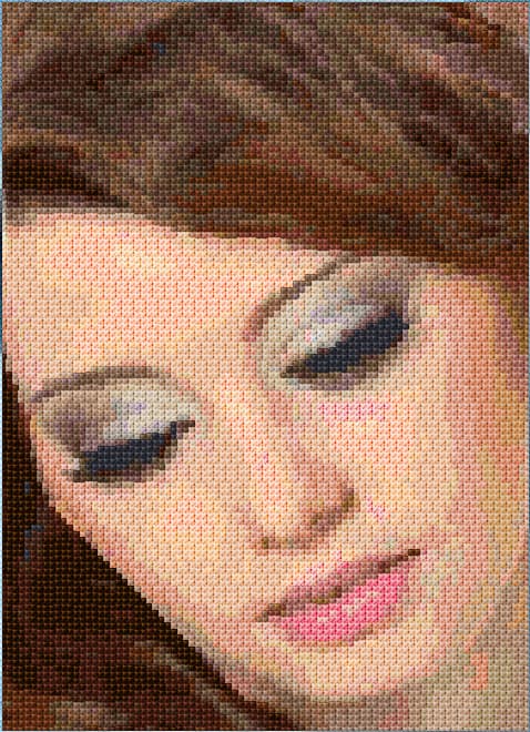 Melancholy free cross-stitch pattern