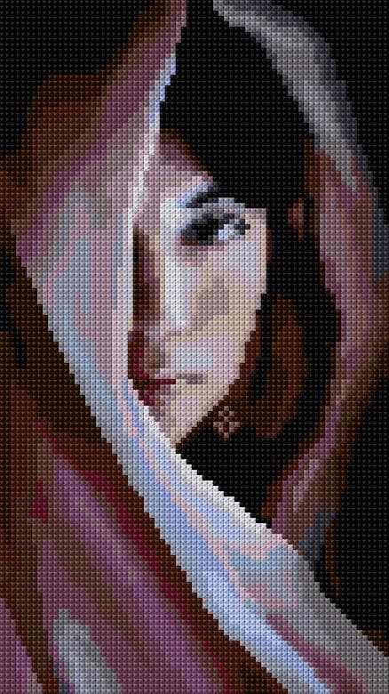 Girl free cross-stitch pattern