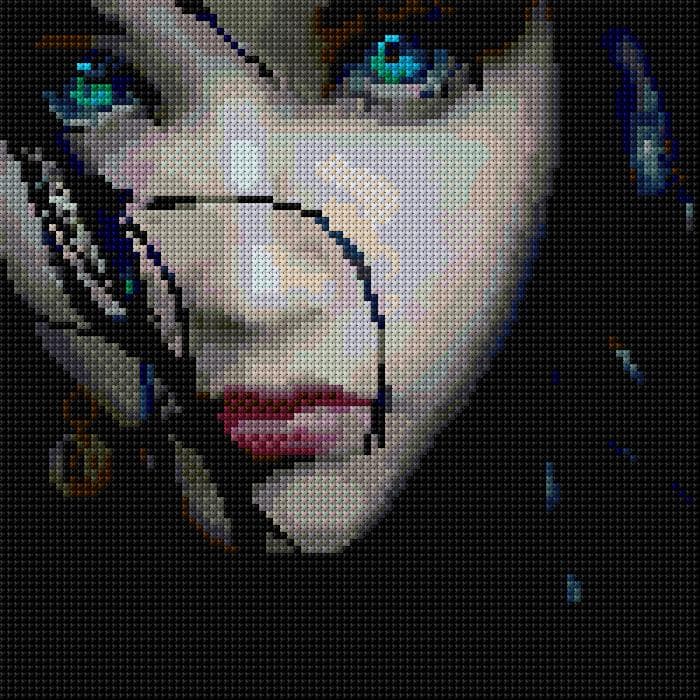 Girl free cross-stitch pattern