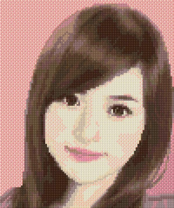 Girl free cross-stitch pattern