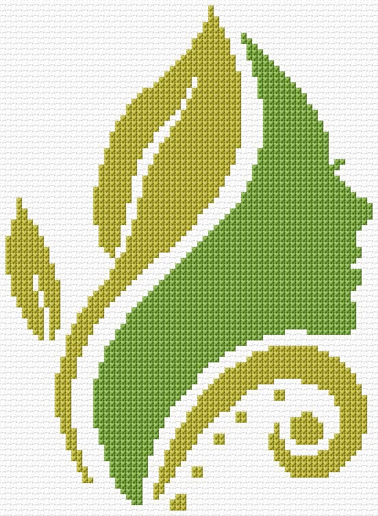 Nature free cross-stitch pattern