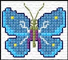 Butterfliy free cross-stitch pattern