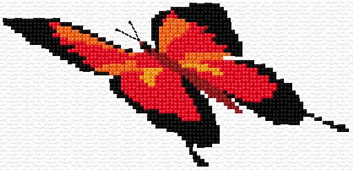 Butterfly 1 free cross-stitch pattern