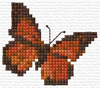 Butterfly 5 free cross-stitch pattern