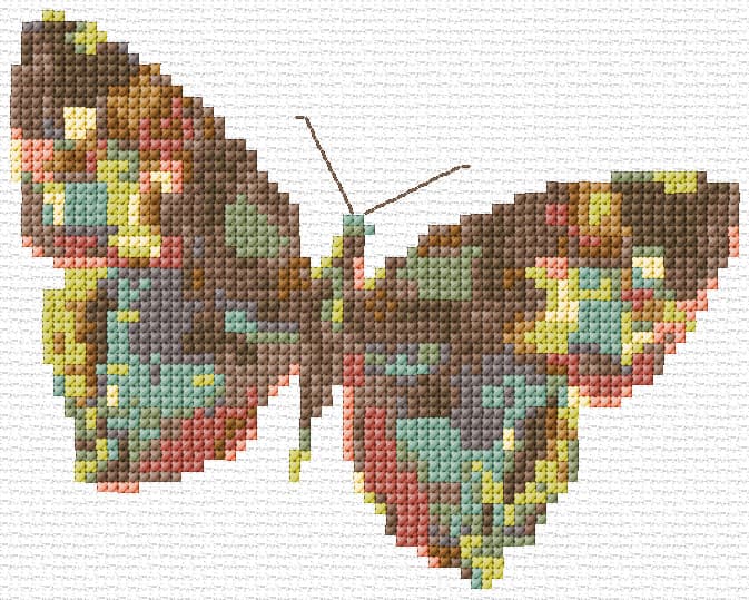 Butterfly 7 free cross-stitch pattern