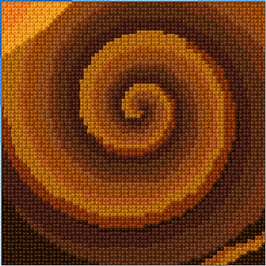 Spiral free cross-stitch pattern