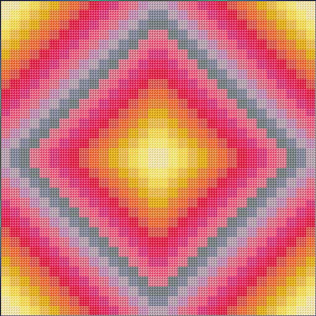 Color Harmony free cross-stitch pattern