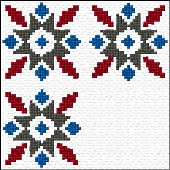 Geometric Border free cross-stitch pattern