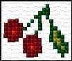 Cherry for Napkin free cross-stitch pattern