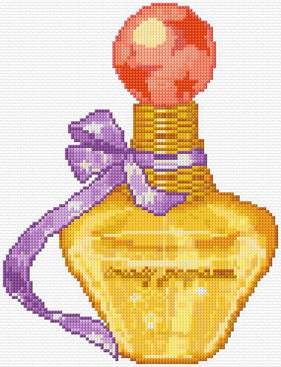 Perfume free cross-stitch pattern