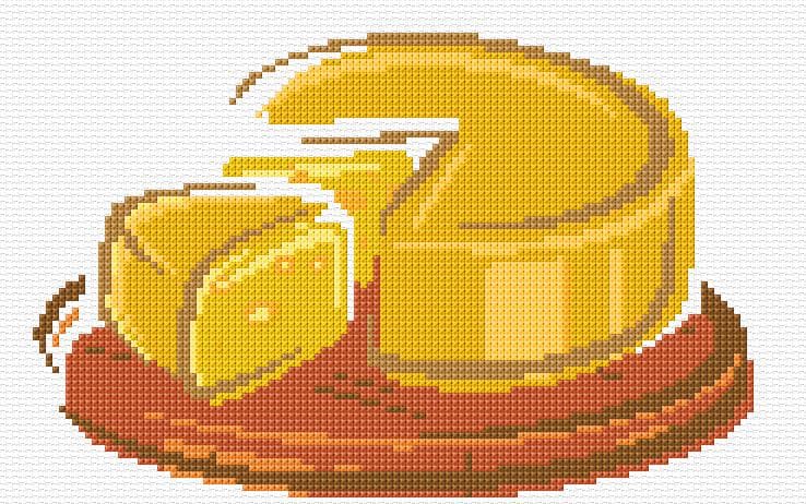 Cheeese free cross-stitch pattern