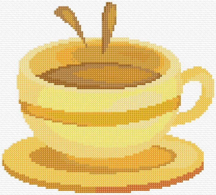 Cup of Coffee free cross-stitch pattern