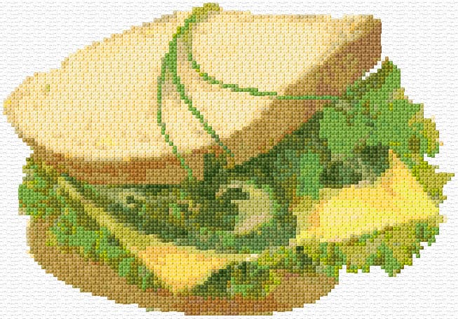 Sandwich free cross-stitch pattern