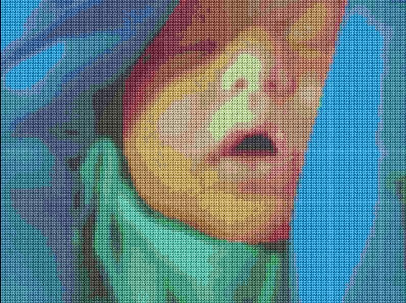 Sleeping Boy free cross-stitch pattern