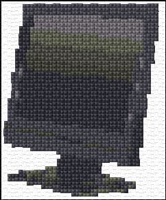 Computer Screen free cross-stitch pattern
