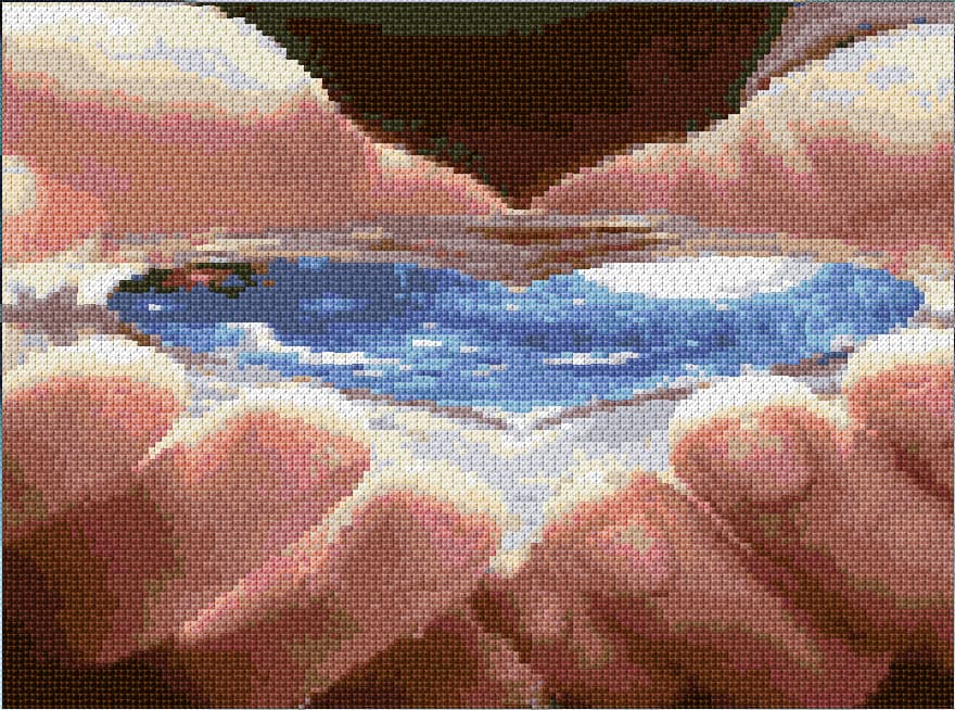 Spring of Love free cross-stitch pattern