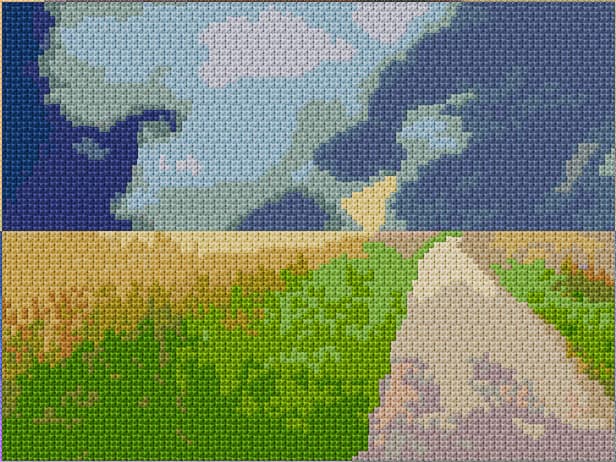 The Road free cross-stitch pattern