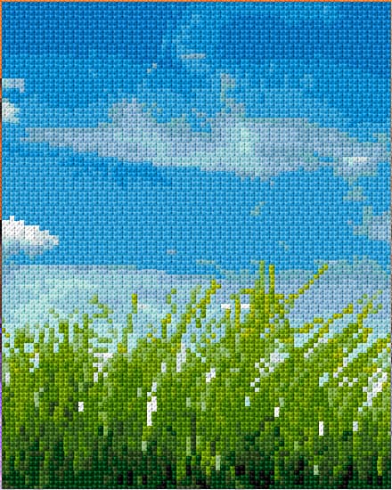 Freshness free cross-stitch pattern