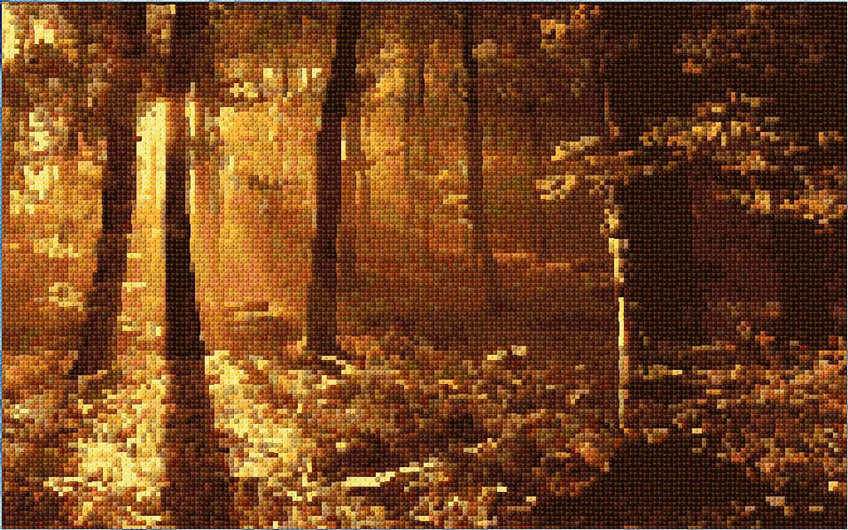 Forest free cross-stitch pattern