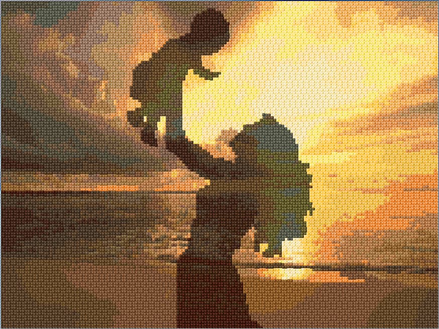 Unconditional Love free cross-stitch pattern