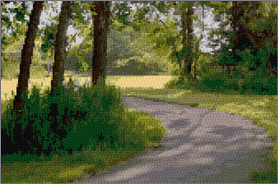 Morning free cross-stitch pattern