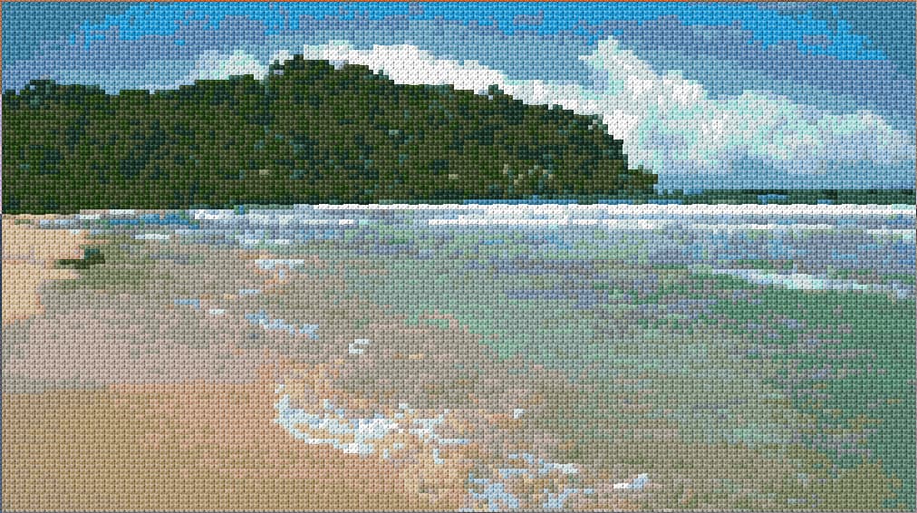 Panama free cross-stitch pattern