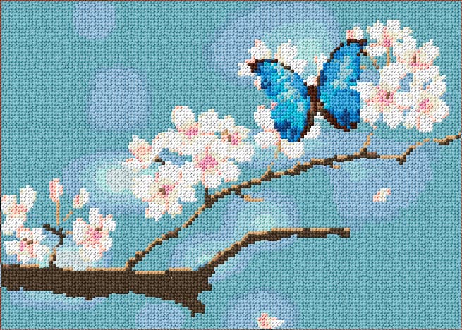 Joy free cross-stitch pattern