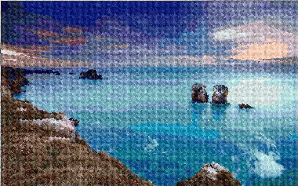 North Sea free cross-stitch pattern