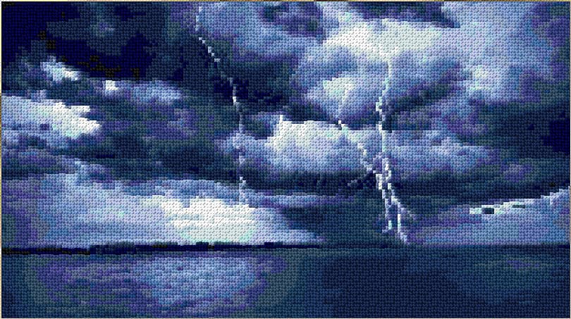 Storm free cross-stitch pattern