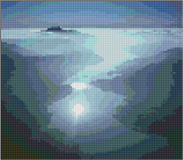 Cold free cross-stitch pattern