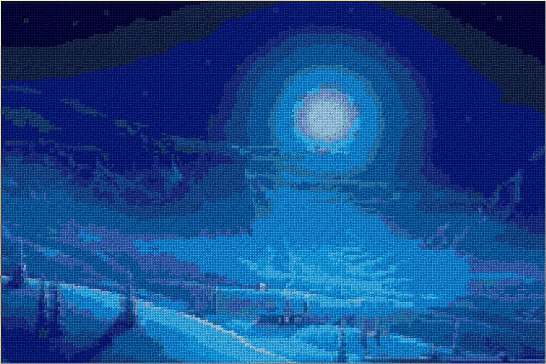 Winter free cross-stitch pattern