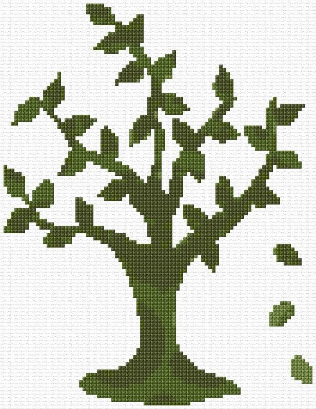 Tree free cross-stitch pattern