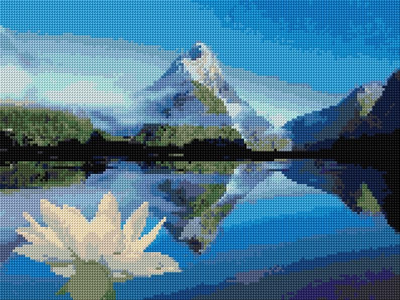 Tranquility free cross-stitch pattern