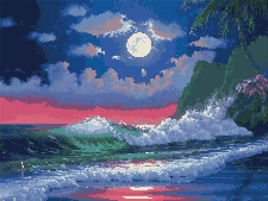 Sea free cross-stitch pattern